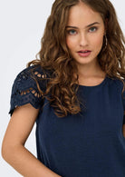 Jacqueline De Yong Top Donna Hannah Blu 15312609 Black Iris JACQUELINE DE YONG 