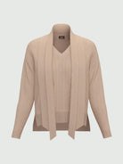 Emme Marella Maglia over con sciarpa Donna Eroico Beige 2525366241200 001 EMME MARELLA 