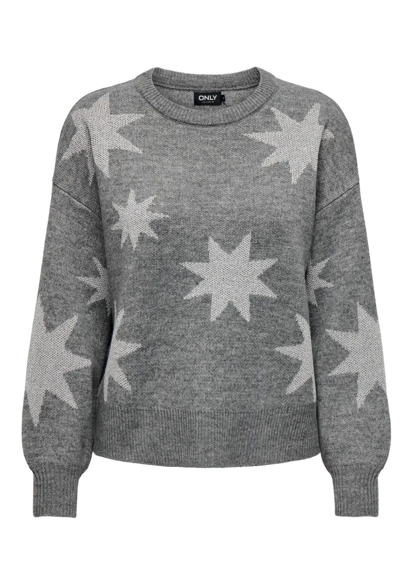 Pullover Donna Only Onlrosie Grigio 15328250 Medium Grey Melange ONLY 