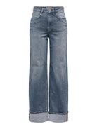 Only ONLHOPE Vita alta Wide Leg Fit Jeans Donna Special Blue Grey Denim 15325797 Special Blue Grey Denim ONLY 