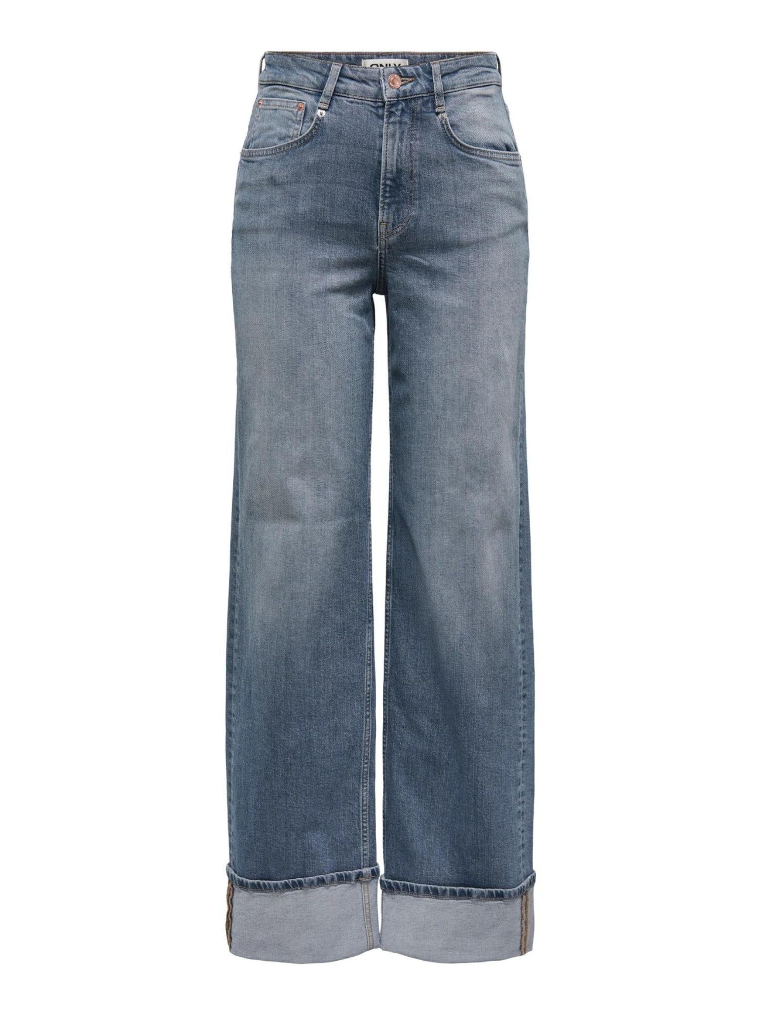 Only ONLHOPE Vita alta Wide Leg Fit Jeans Donna Special Blue Grey Denim 15325797 Special Blue Grey Denim ONLY 