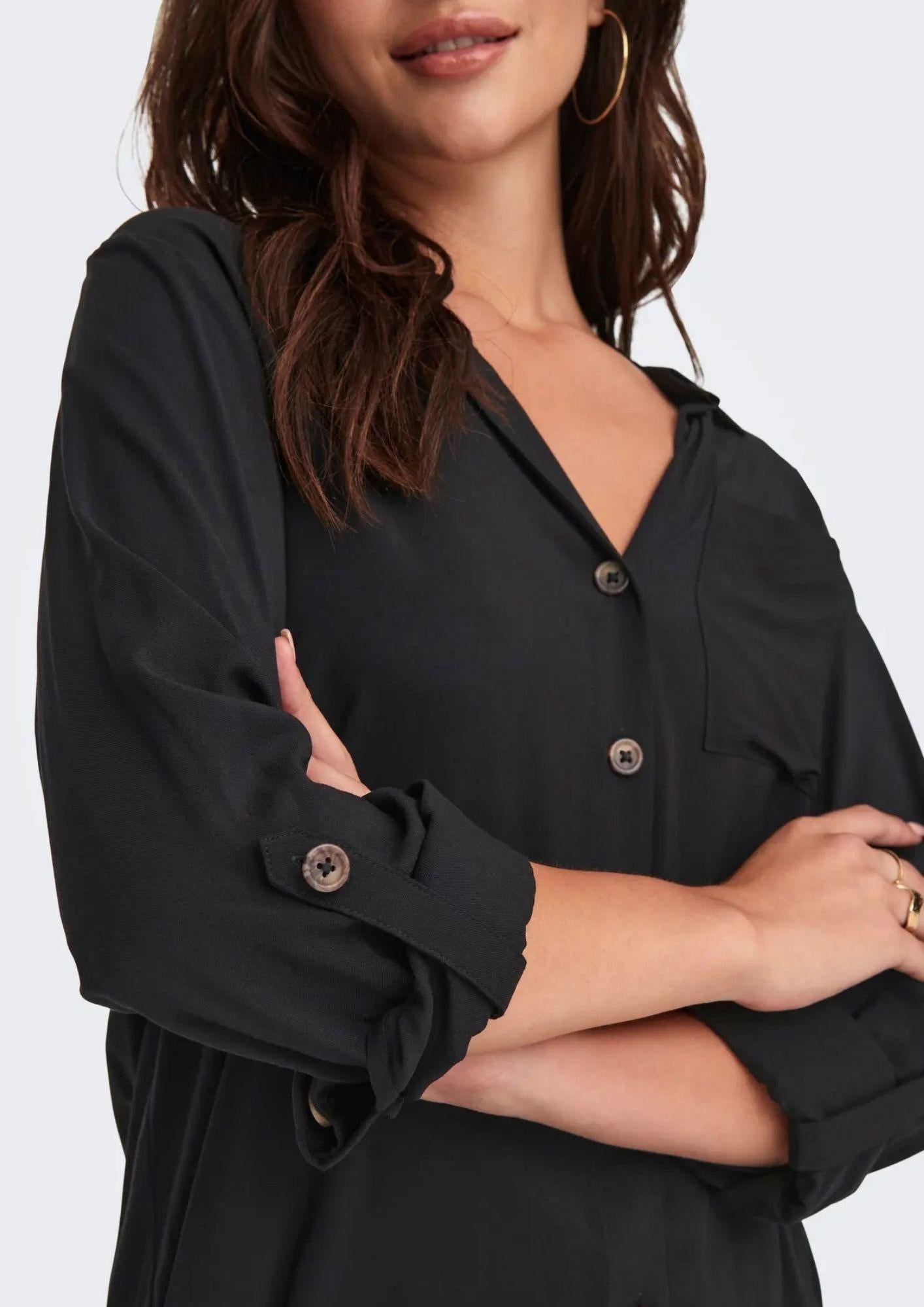 Jacqueline De Yong Camicia Donna Laurel Nera 15329311 Black JACQUELINE DE YONG 