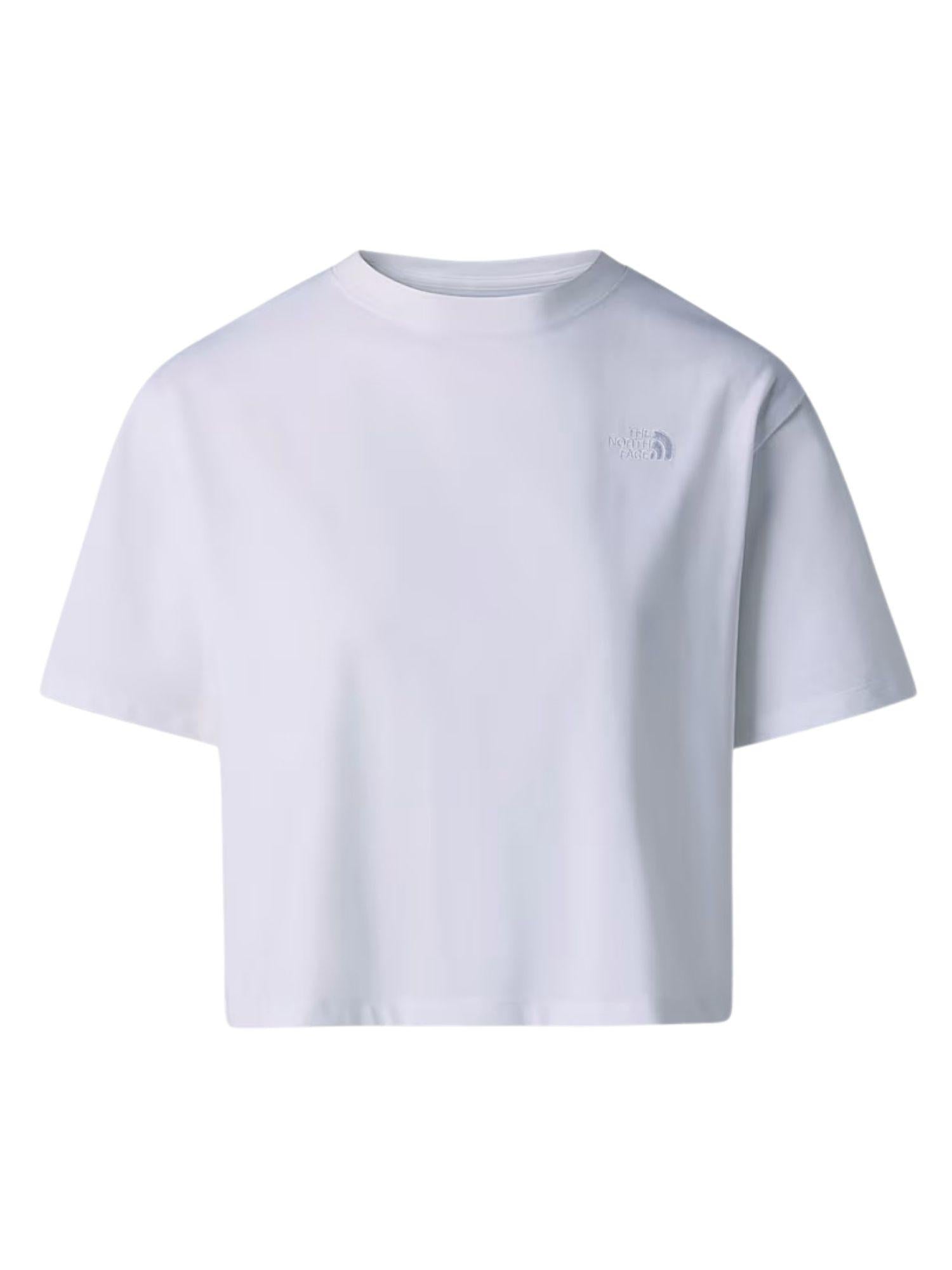 The North Face T-Shirt Donna Bianca Evolution Simple Dome Cropped Relaxed NF0A8FDH FN4 THE NORTH FACE 