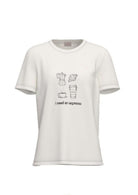 Emme Marella T-Shirt Donna Emmgola Bianca Stampa Espresso 2615971072200 002 EMME MARELLA 
