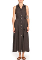 Diana Gallesi Vestito Donna Marrone Moka 7006R005021N 22 DIANA GALLESI 