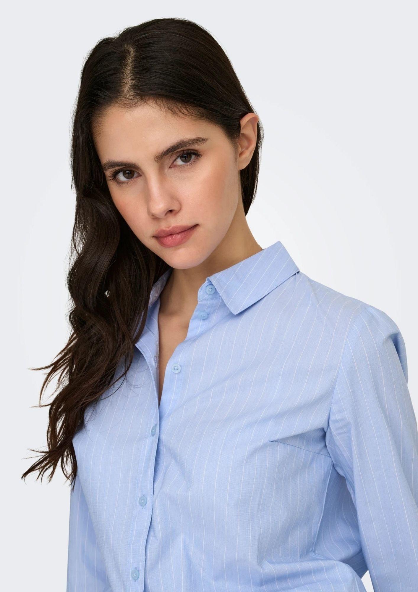 Jacqueline De Yong Camicia Donna Mio Blu Cashmere 15149877 Cashmere Blue JACQUELINE DE YONG 
