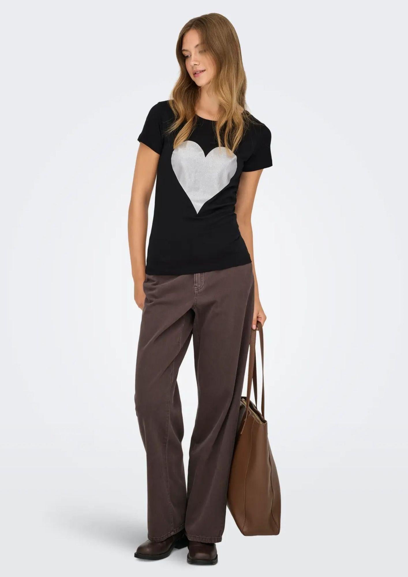  15366184 Black LOVE HEART JACQUELINE DE YONG 