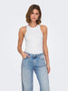 Top Donna Bright White Pale gold foil