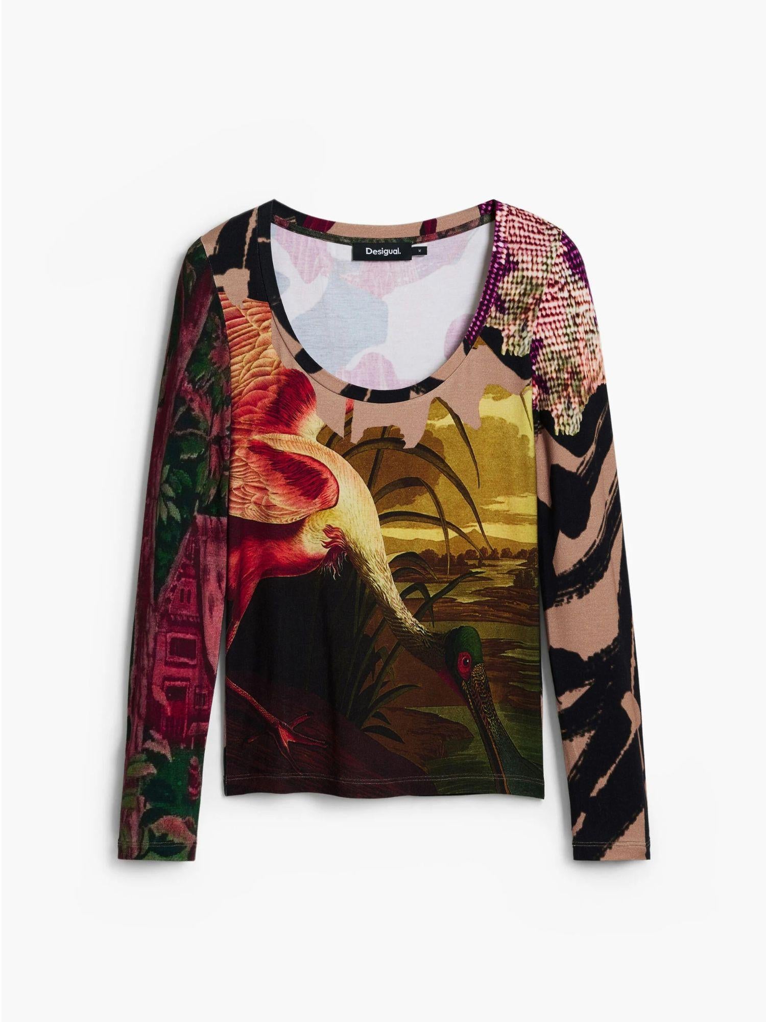 Desigual Maglietta disegnata da Mr. Christian Lacroix Donna Rosso 25WWTK38 3035 DESIGUAL 