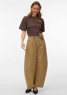 Vero Moda Jeans Donna Kaitlin Marrone Kelp 10343028 Kelp VERO MODA 