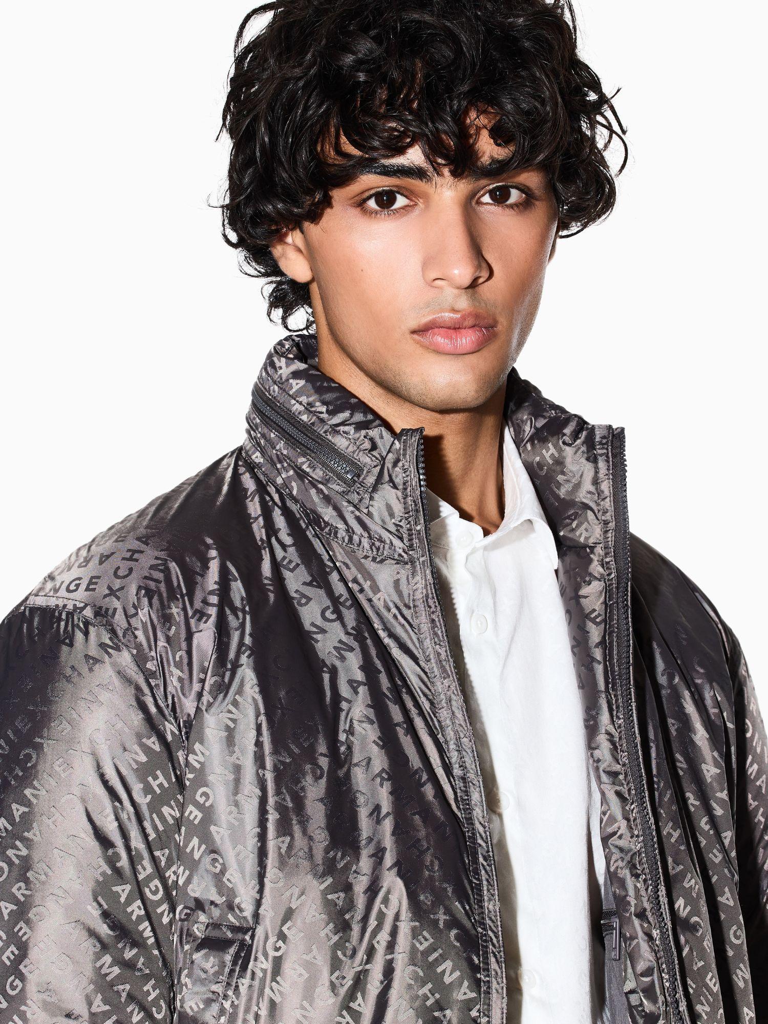 Armani Exchange Camicia regular fit logo allover Uomo Bianco XM001142 AF13131 F0051 ARMANI EXCHANGE 