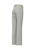Emme Marella Pantalone Donna Emmclassi Bianco Lana FAntasia Geometrica 2615131201200 001 EMME MARELLA 