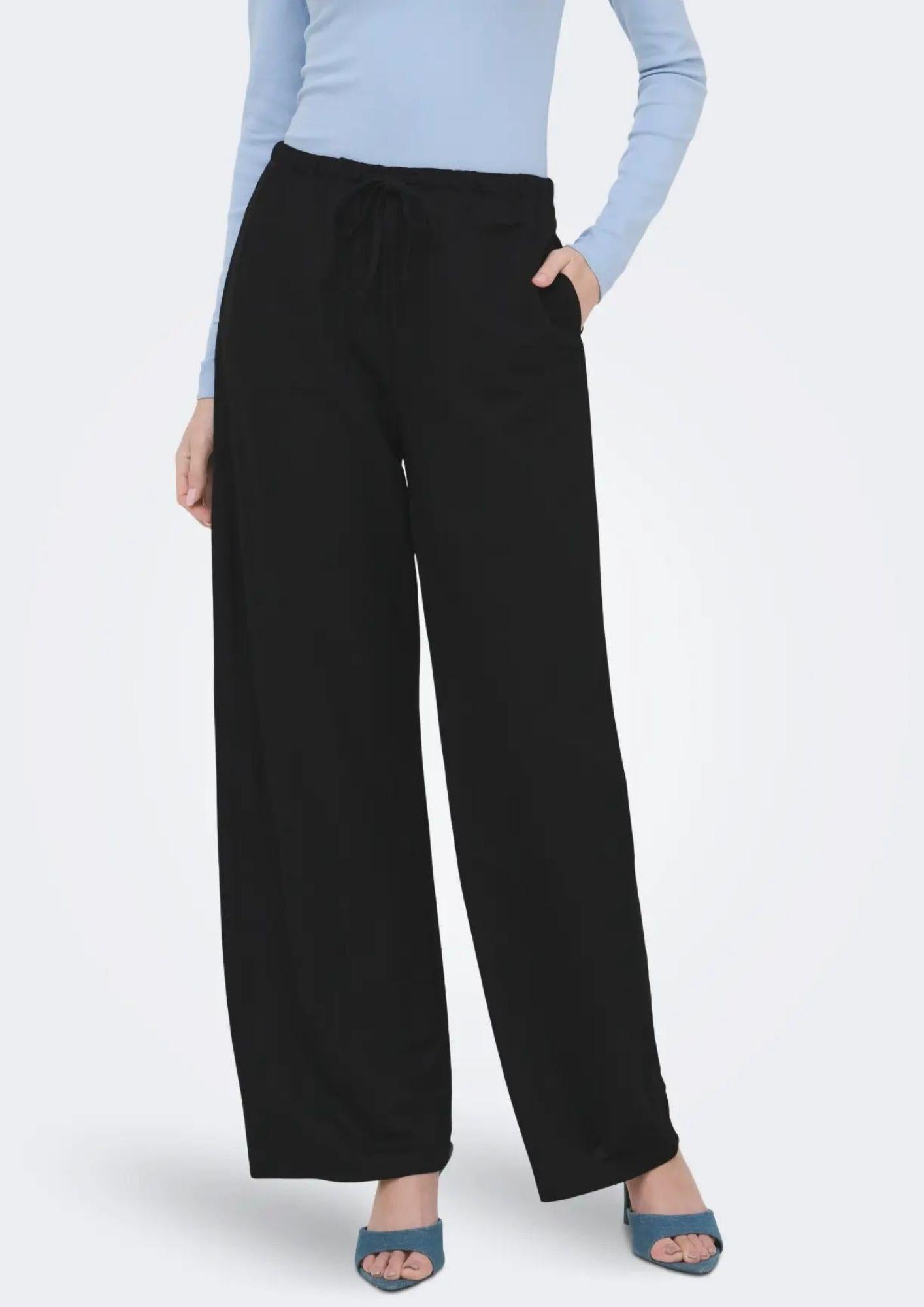 Jacqueline De Yong Pantalone Donna Leslie Nero 15374331 Black JACQUELINE DE YONG 