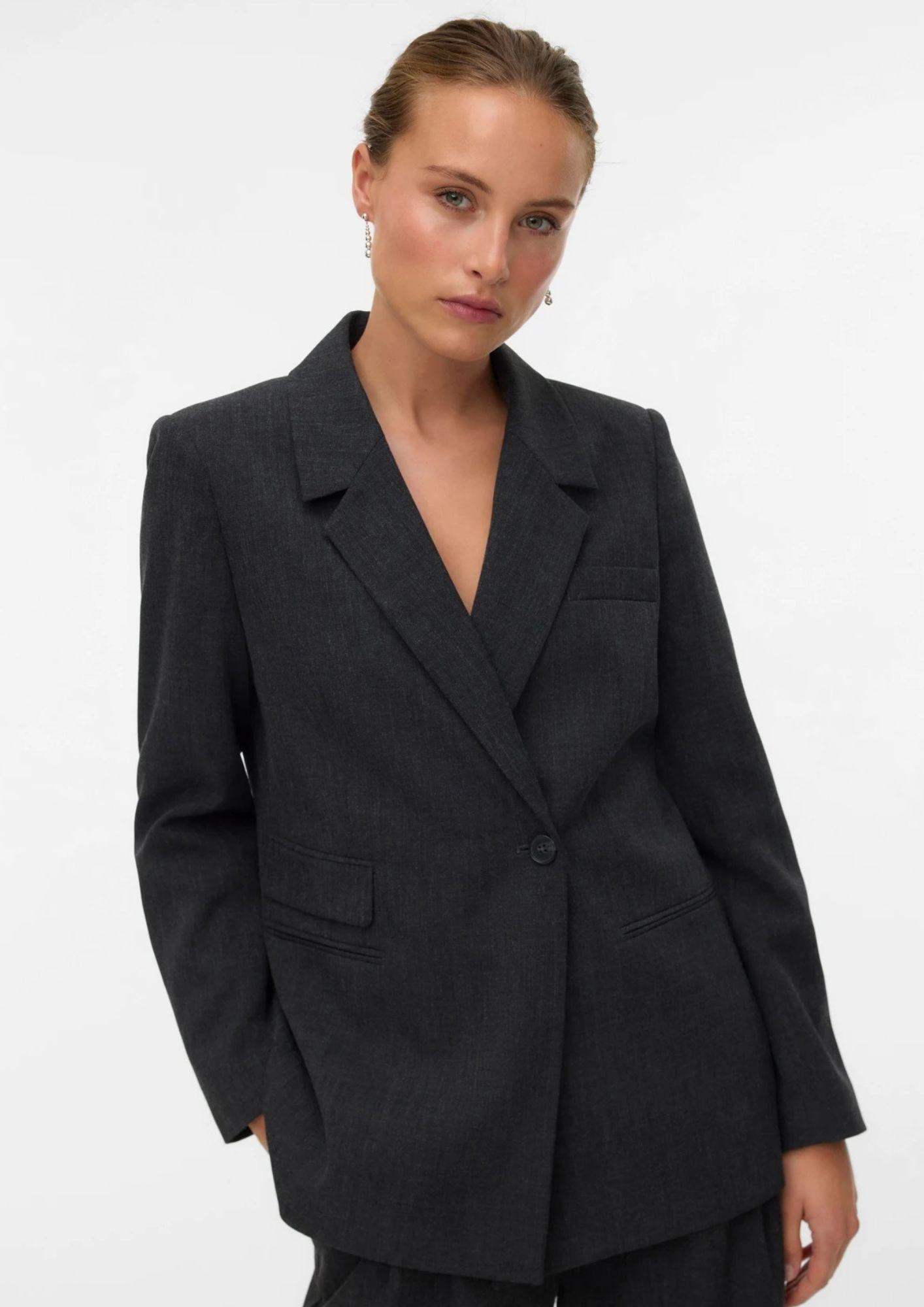 Vero Moda Giacca Donna Bestie Grigio Scuro 10331959 Dark Grey Melange VERO MODA 