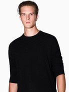 Armani Exchange Maglione girocollo in misto viscosa Uomo Nero XM001316 AF10454 UC001 ARMANI EXCHANGE 