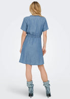 Jacqueline De Yong Vestito Donna Jasper Blu Denim Medio 15366472 Medium Blue Denim JACQUELINE DE YONG 