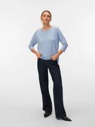 Vero Moda T-Shirt Donna Brunnera Blue Vmava 10334576 Brunnera Blue VERO MODA 