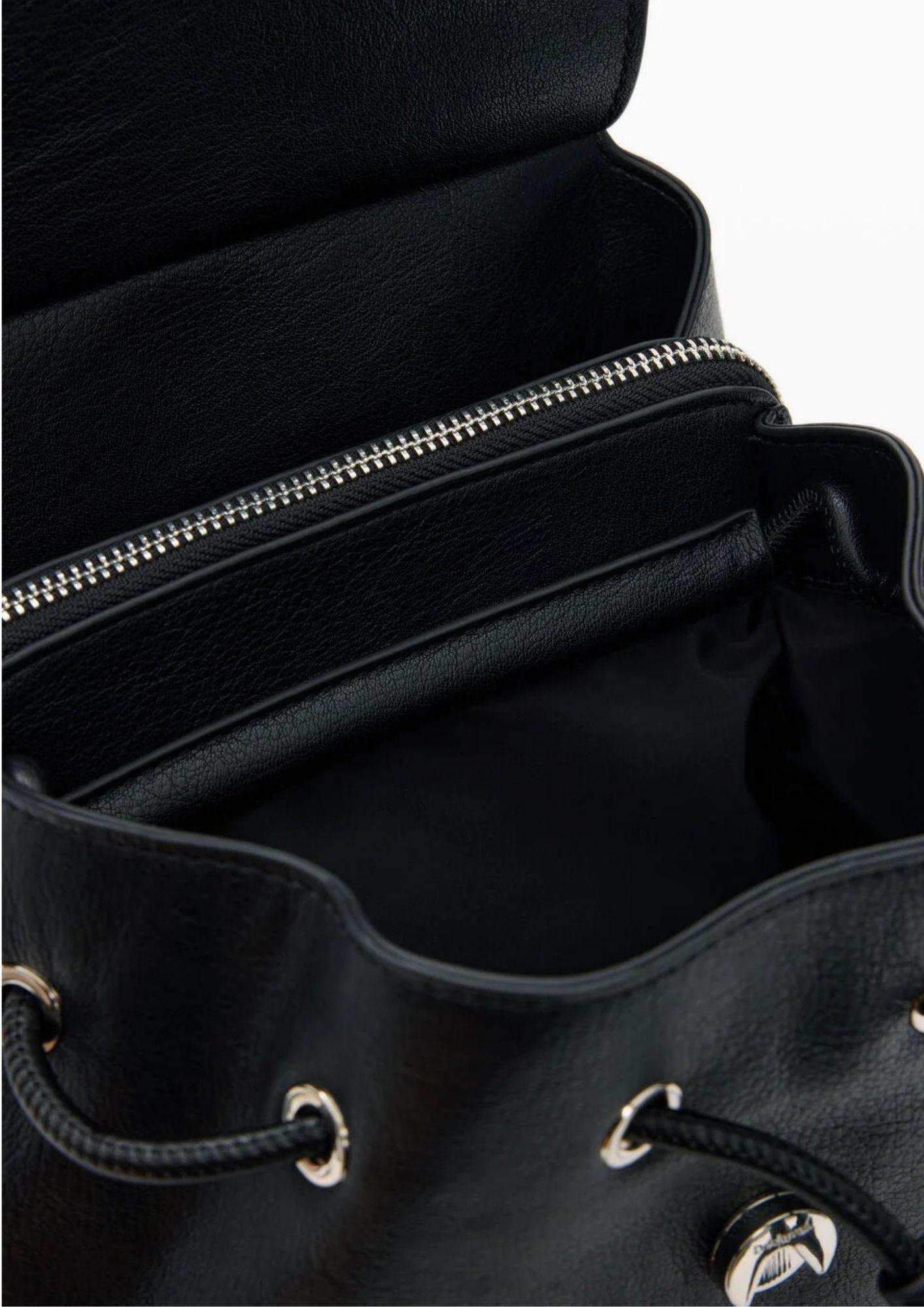 Desiagual Zaino Backhalf Logo Luena Mini Black Nero 26SAKP19 2000 DESIGUAL 