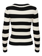 Jacqueline De Yong JDYPLUM Pullover Donna Nero Eggnog Stripes 15277223 Black W EGGNOG STRIPES JACQUELINE DE YONG 