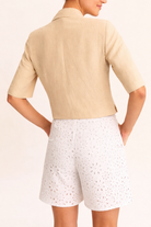 Emme Marella Bermuda Donna Emmstadio Bianco 2615141012200 001 EMME MARELLA 