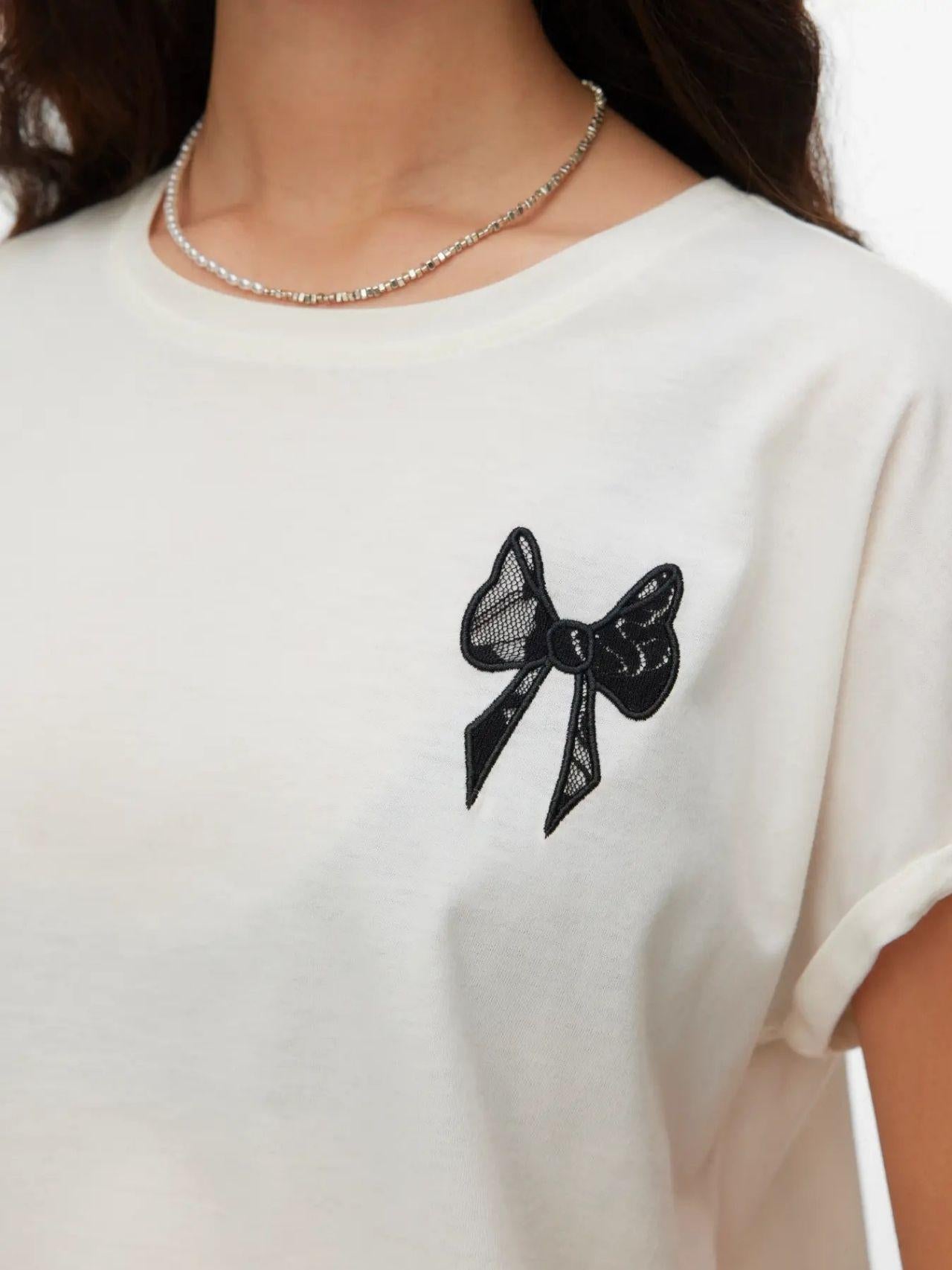 Vero Moda Top Donna Ihaya 10340239 Snow White BLACK VERO MODA 