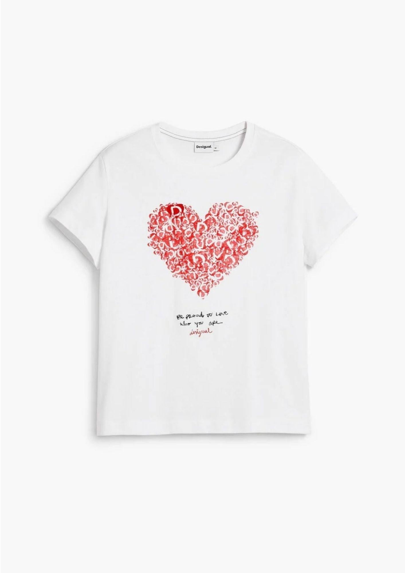 Desigual T-Shirt donna Cor Bianca 26SWTK06 1000 DESIGUAL 