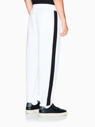 Armani Exchange Pantaloni Jogger Bande Logate Uomo Bianco XM001301 AF10818 U0009 ARMANI EXCHANGE 
