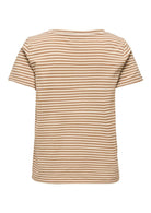 Only T-Shirt Donna Venus Marrone E Grigio Betulla 15368929 Toasted Coconut ONLY 