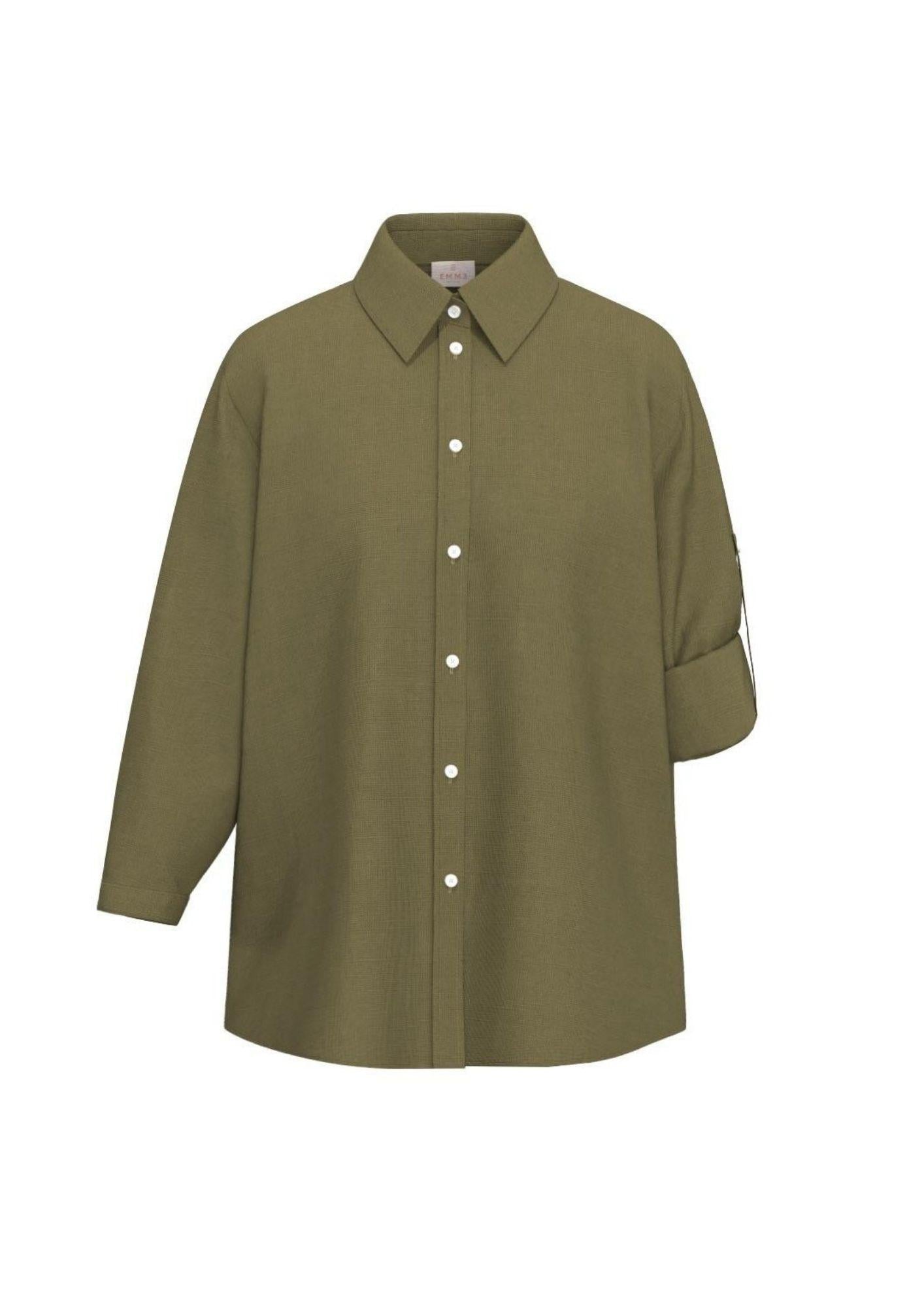Emme Marella Camicia Donna Emmgirello Verde 2615111122200 008 EMME MARELLA 
