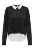 Jacqueline De Yong Top Donna Tonsy Nera
