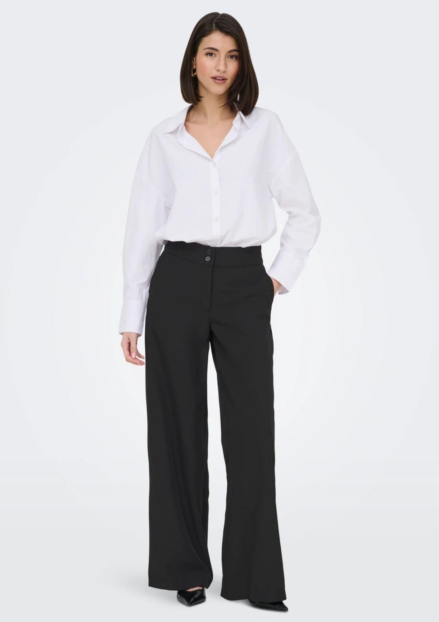 Jacqueline De Yong Pantalone Donna Dora Nero 15361050 Black JACQUELINE DE YONG 