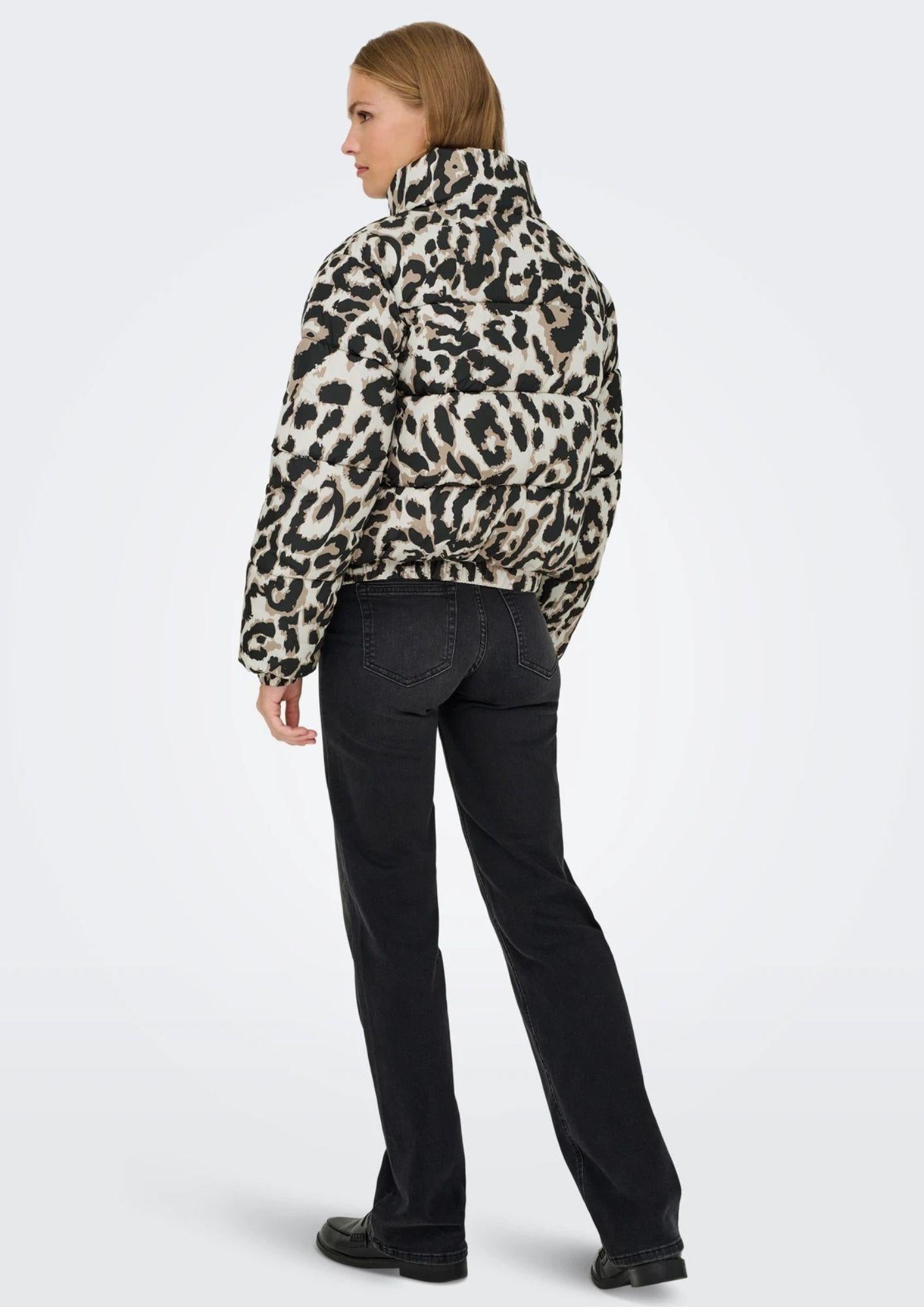 Jacqueline De Yong Giubbinbo Donna Moon Beige Animalier 15353988 Moonbeam TIGERS EYE-BLACK LEO JACQUELINE DE YONG 