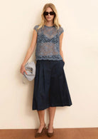 Emme Marella Top Donna Emieareovia Indaco 2615161014200 001 EMME MARELLA 