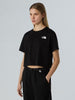 T-shirt corta in vita Simple Dome Donna TNF Black