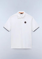 Napapijri Polo Uomo Badge Bianca NP0A4GAC 206 NAPAPIJRI 