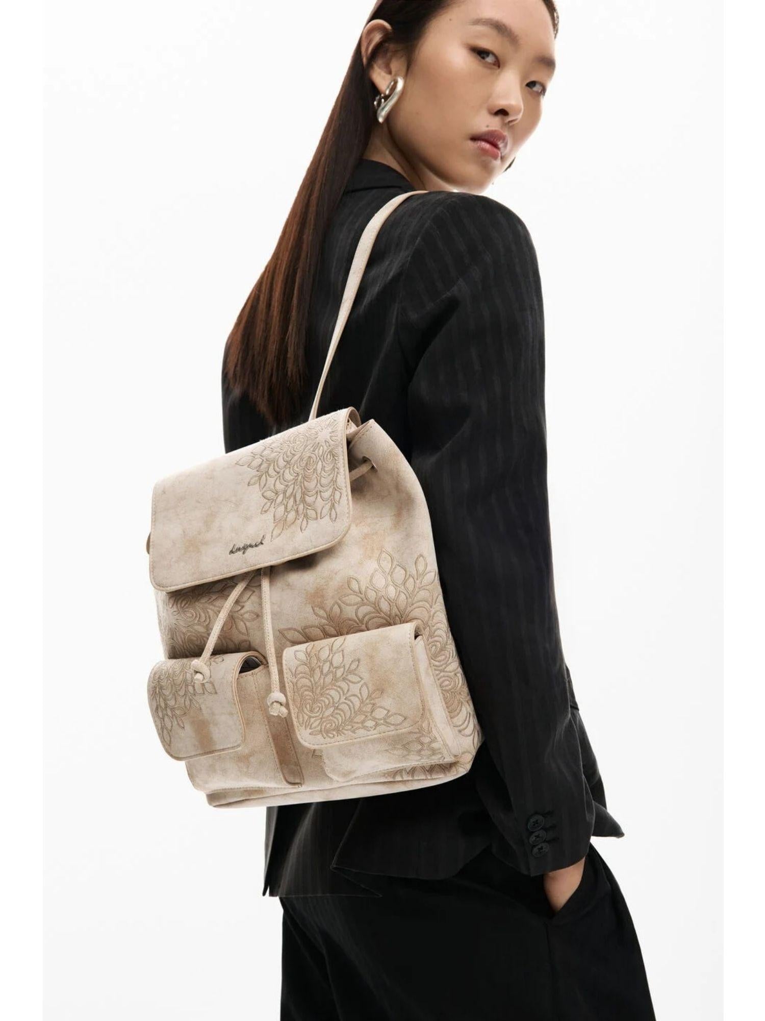 Desigual Zaino Backsierra Prisa Mini Sand Sabbia 26SAKP40 1018 DESIGUAL 