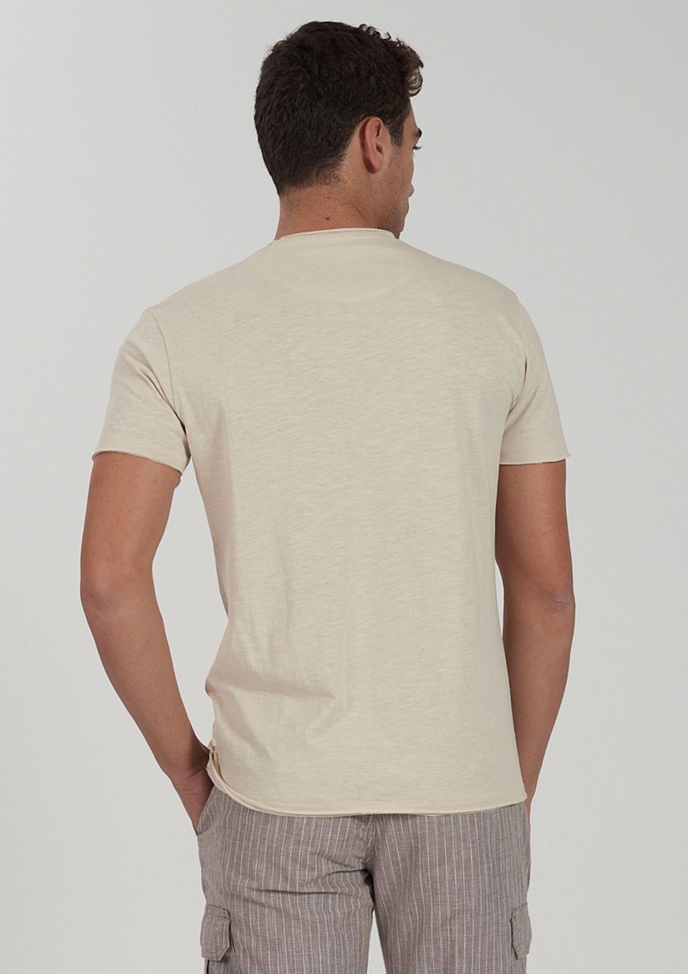 Yes Zee T-Shirt Uomo Grigio Beige Girocollo T722 TL00 0899 YES ZEE 