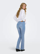 Only Jeans Donna Light Blue Flared Fit Onlblush 15245444 Light Blue Denim ONLY 
