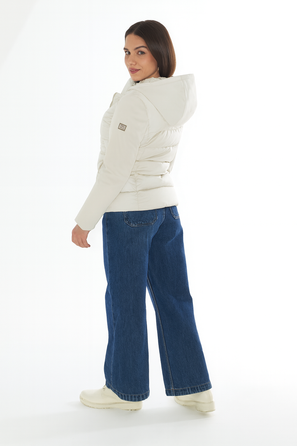 Yes Zee Giubbino Donna Avorio J045 M800 0157 YES ZEE 