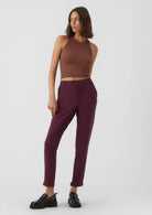 Vero Moda VMMAYA Vita media Pantaloni Donna Viola 10225280 Winetasting VERO MODA 