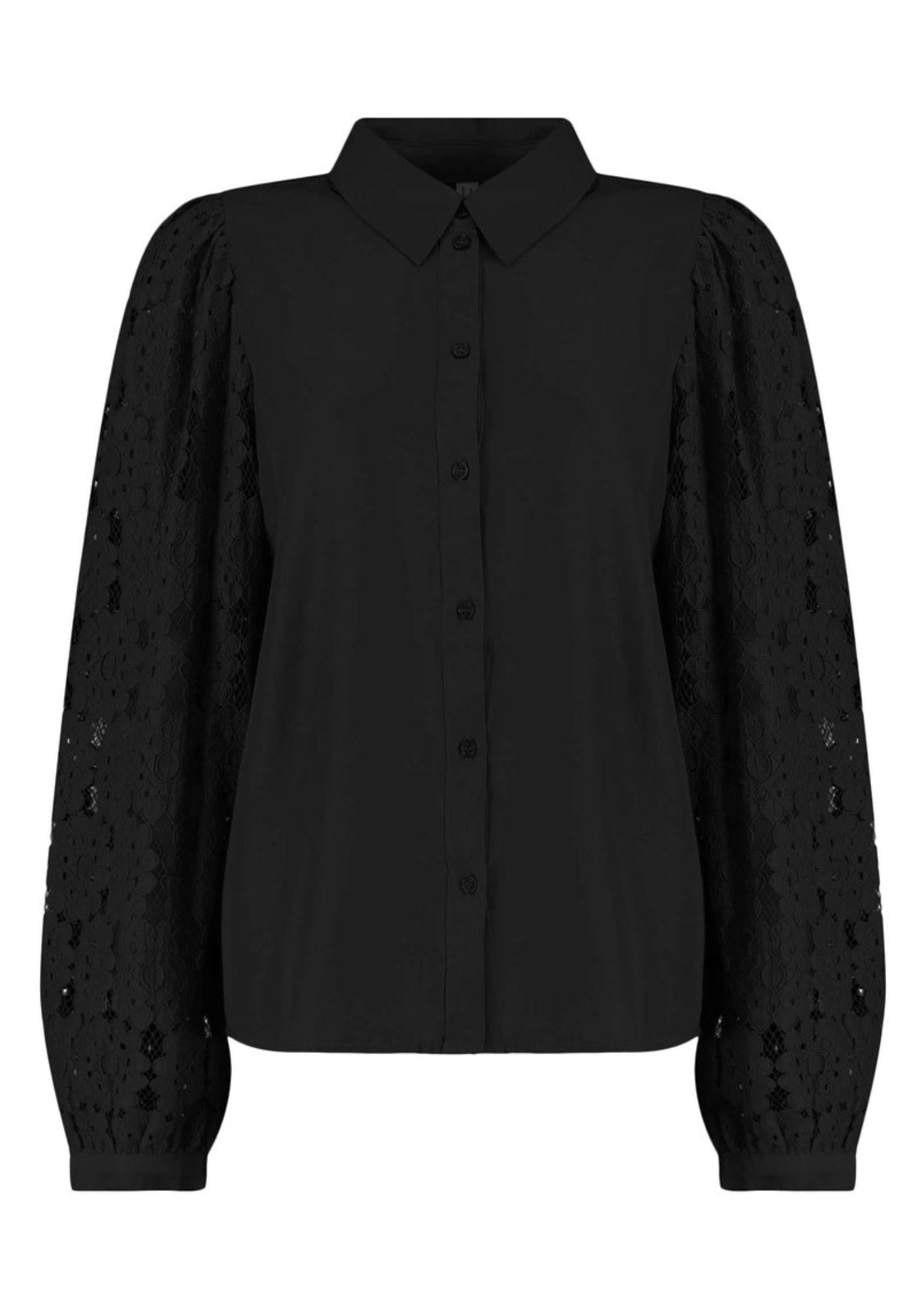 Vero Moda Camicia Donna Fabena Nera 10332693 Black TONE IN TONE LACE VERO MODA 