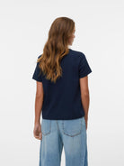 Vero Moda AWNAIMA T-Shirt Donna Dark Sapphire 10294544 Dark Sapphire VERO MODA 