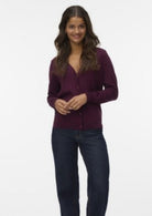 Vero Moda Cardigan Donna Silje Bordeaux 10320456 Winetasting VERO MODA 