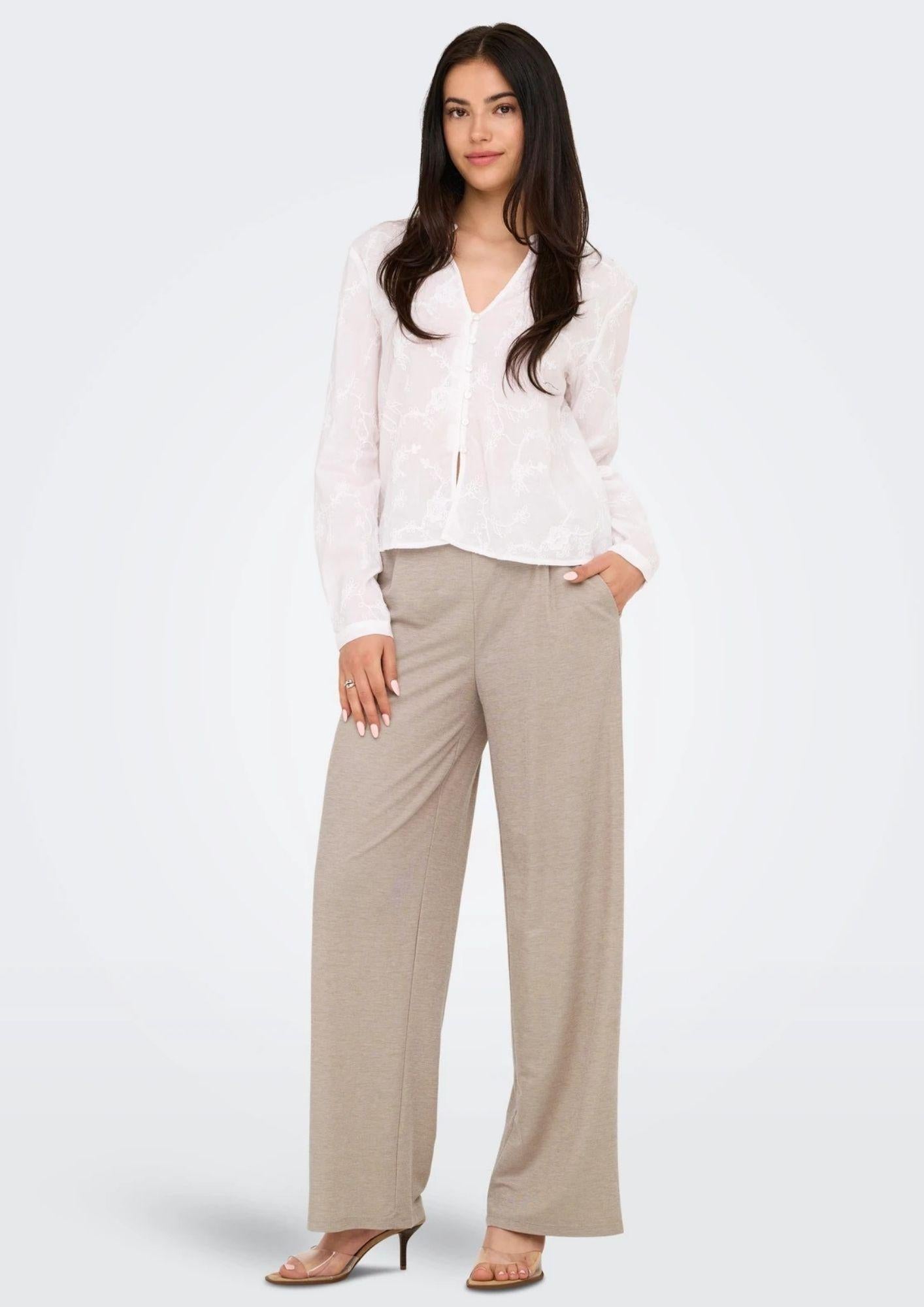 Jacqueline De Yong Pantalone Donna Birdie Grigio 15320882 Chateau Gray JACQUELINE DE YONG 