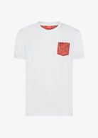 Sun68 T-Shirt Uomo Bianca e Rossa T36143 130 SUN68 
