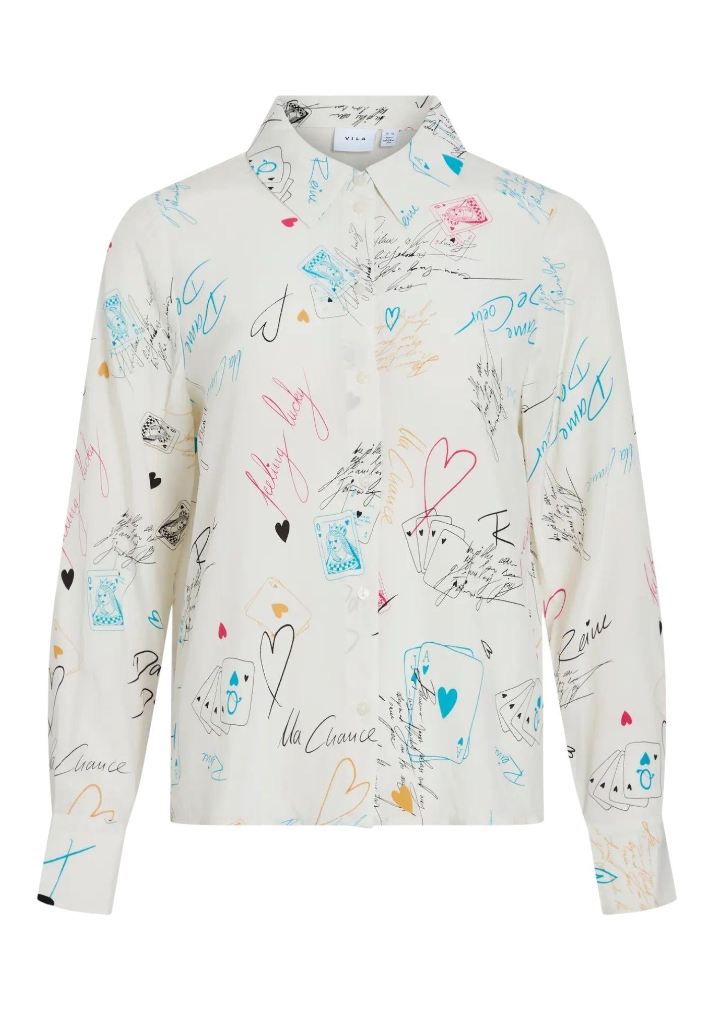 Vila Camicia Donna Debbie Bianca 14111963 Birch ACE VILA 