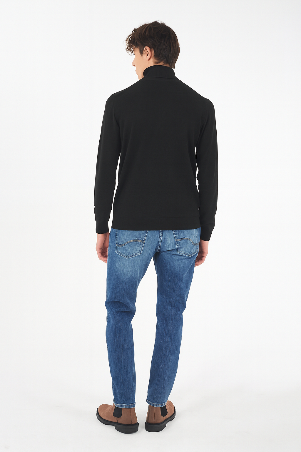 Yes Zee Maglia Dolcevita Uomo Nero M800 HL00 0801 YES ZEE 
