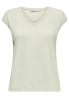 Top Only Donna Silvery Verde 15136069 Green Lily ONLY 
