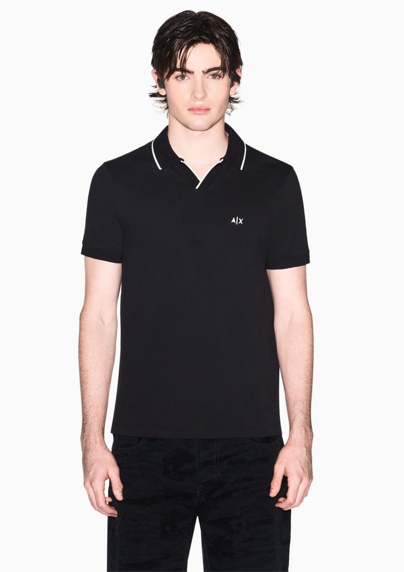 Armani Exchange Polo Uomo Blu Navy XM002401 AF10366 UC001 ARMANI EXCHANGE 