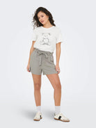 Jacqueline De Yong JDYBIBBI T-shirt Donna Bianco Cloud Dancer 15356686 Cloud Dancer TEDDYBEAR JACQUELINE DE YONG 